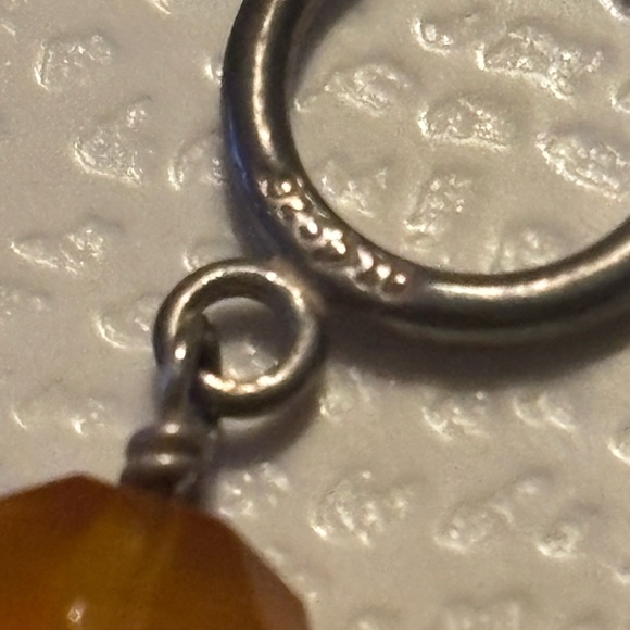 Silpada Carnelian Sterling Silver Charm from set of 3 ‘POP OF COLOR’ S3530 - Picture 14 of 14